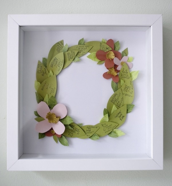 27. Floral Wreath Guestbook