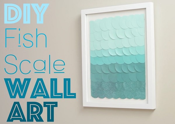 40. DIY Fish Scale Wall Art