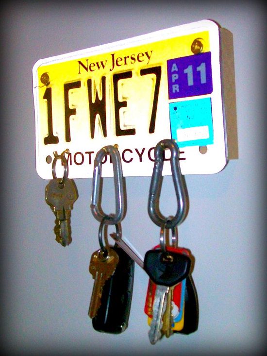 License Plate Key Hanger