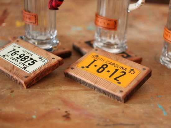 License Plate Coasters