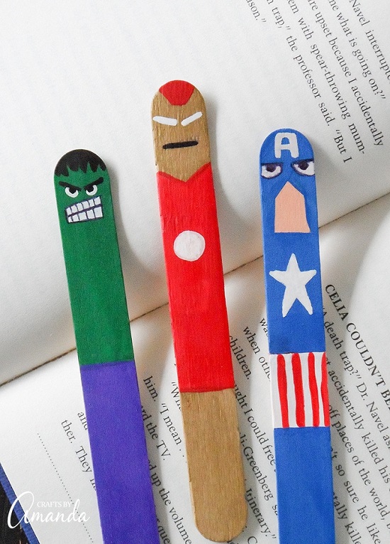 Avengers Bookmark Ideas DIY10