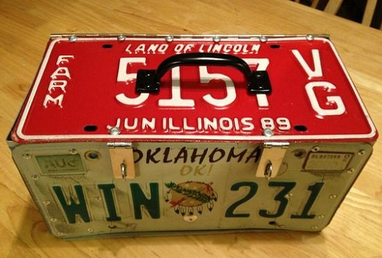 License Plate Lunchbox