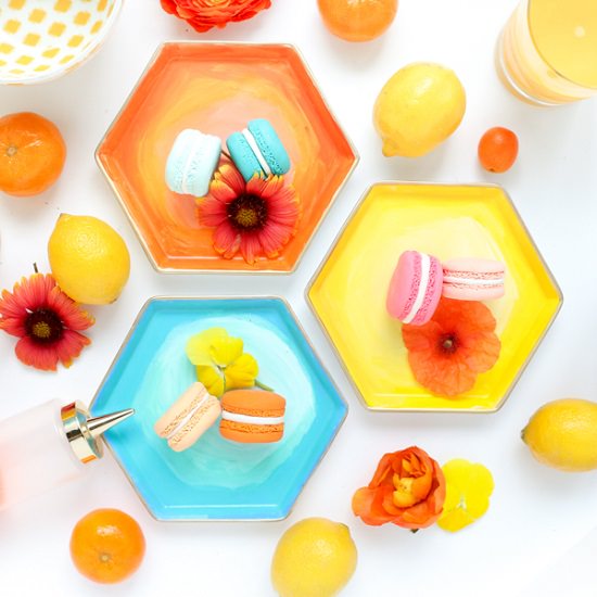 DIY Hexagon Plates