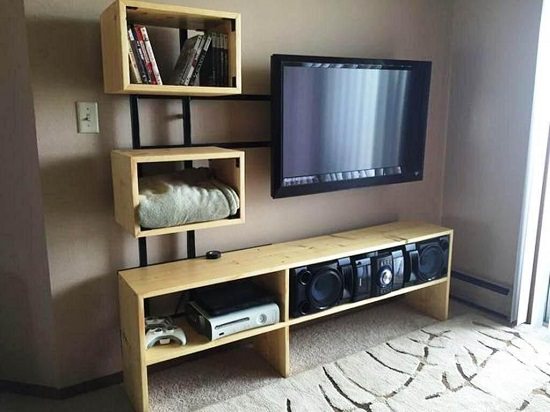 Floating Media Console