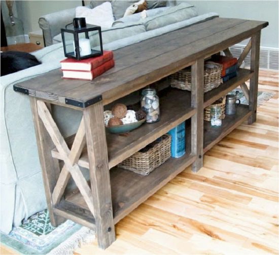 Rustic Look Console Table
