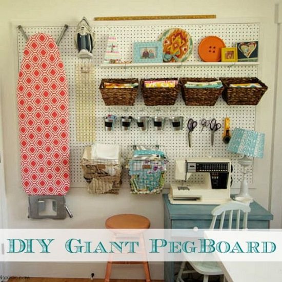 Pegboard Ideas for Craft Room1
