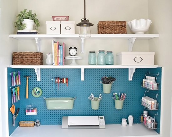 Pegboard Ideas for Craft Room5