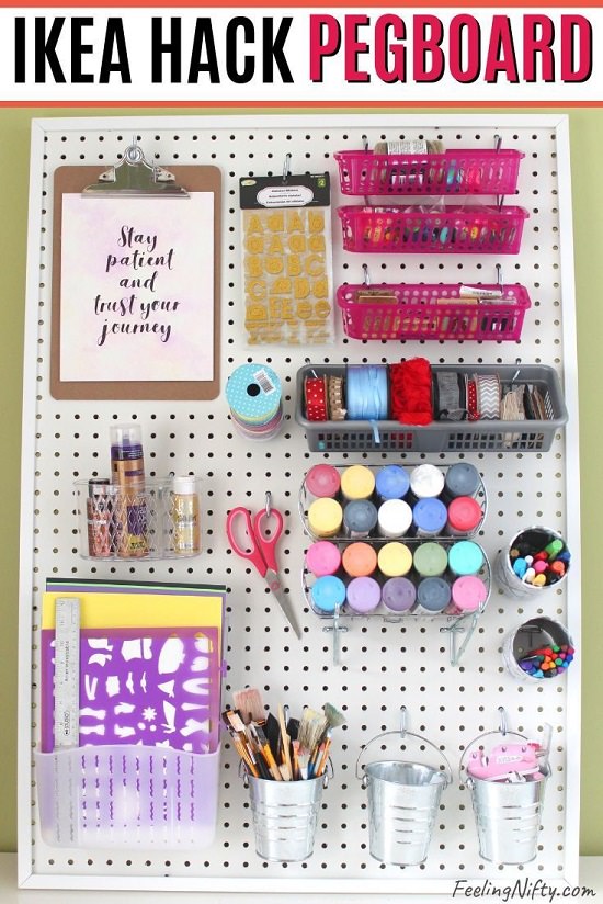 Pegboard Ideas for Craft Room3
