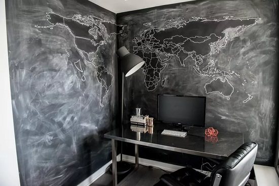 Chalkboard Wall Office