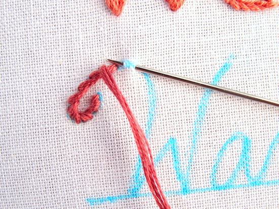 Basic Embroidery Letters by Hand