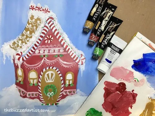 Easy Gingerbread Painting